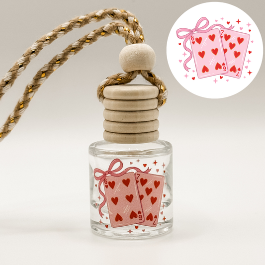 6-7 Heart Cards Car Diffuser