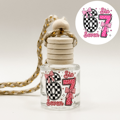 6-7 Pink & Black Car Diffuser
