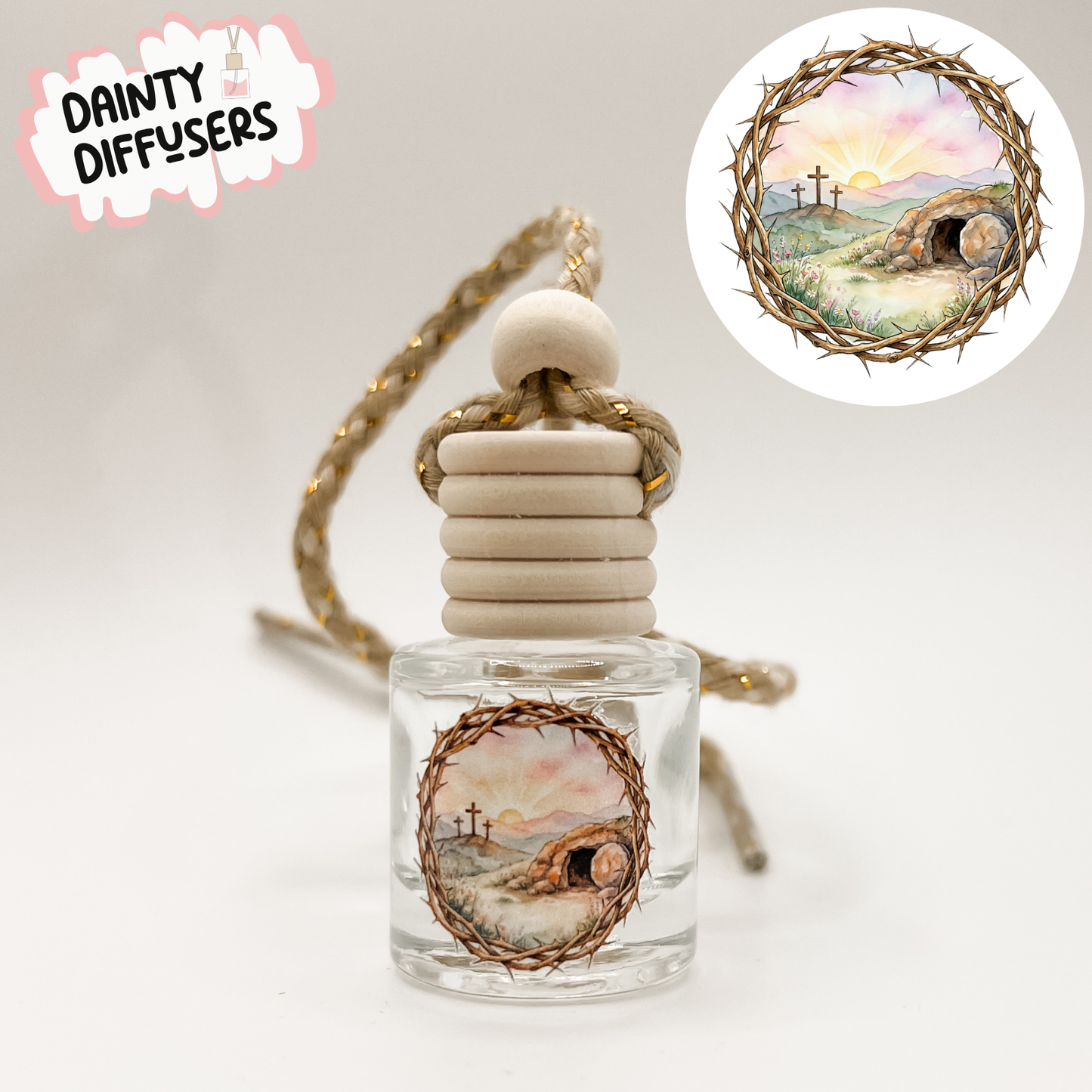 Empty Easter Tomb Car Diffuser