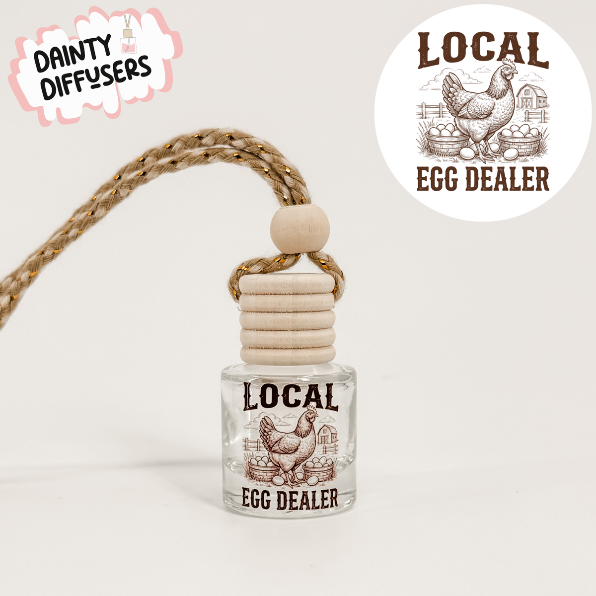 Local Egg Dealer Car Diffuser