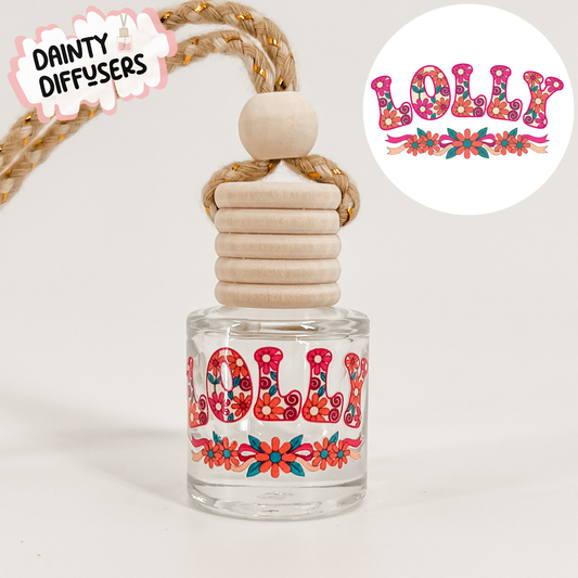 Pink Lolly Car Freshener | Hanging Car Diffuser