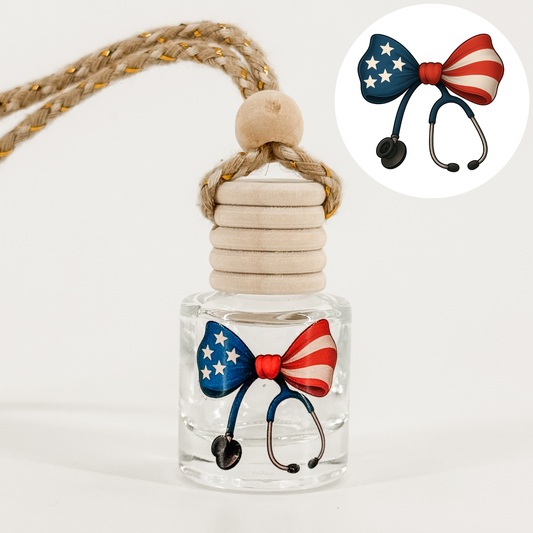 American Flag Stethoscope Car Diffuser