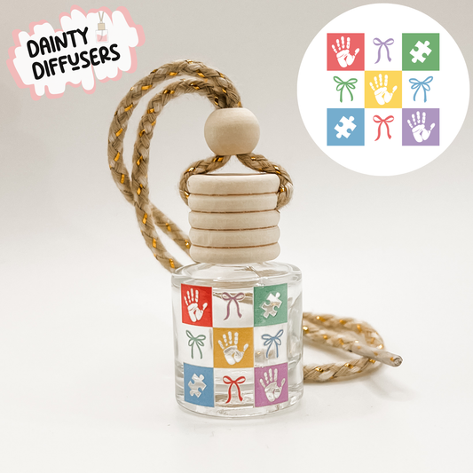 Autism Hand Prints Car Diffuser