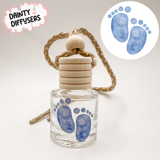 Blue Baby Feet Car Diffuser