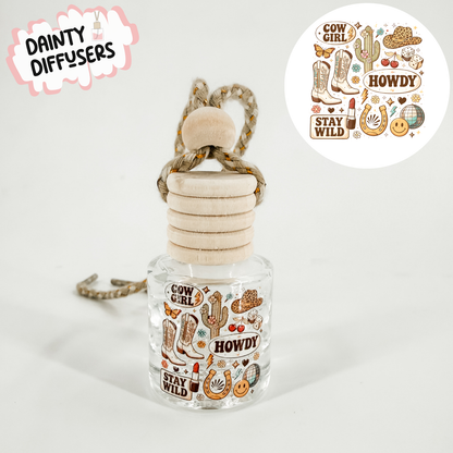 Howdy | Stay Wild | Cowgirl Car Diffuser