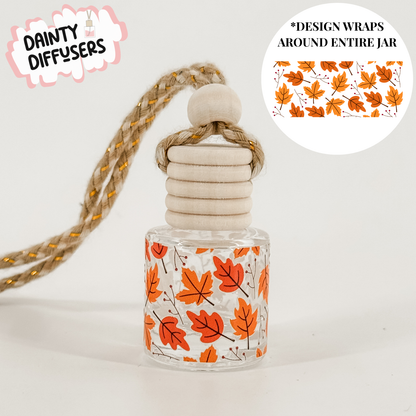 Fall Leaves Car Freshener | Hanging Car Diffuser