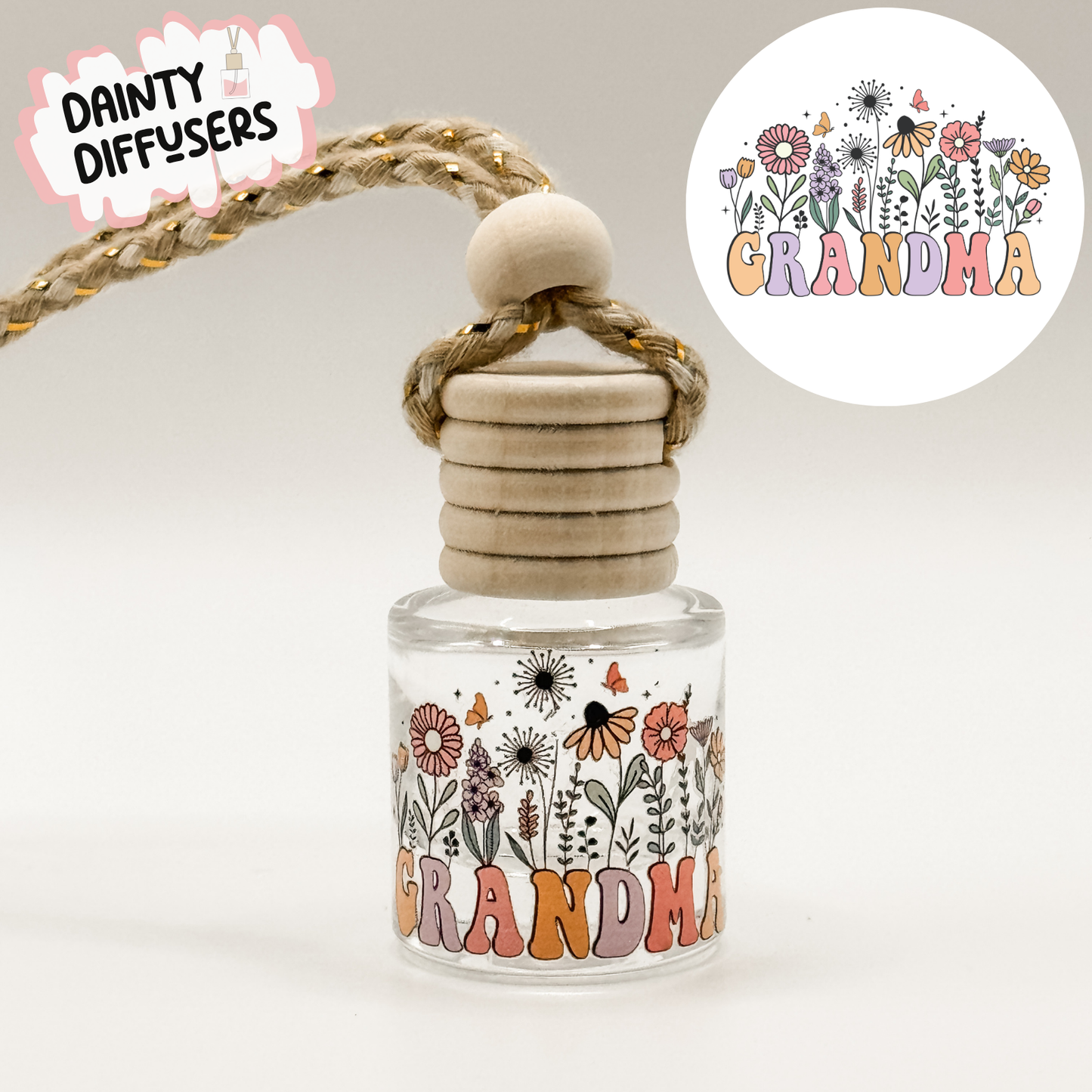 Grandma Flowers Car Diffuser