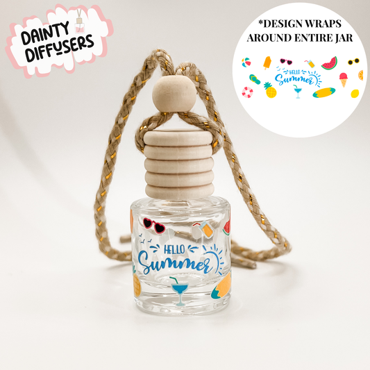 Hello Summer Wrap Around Car Diffuser
