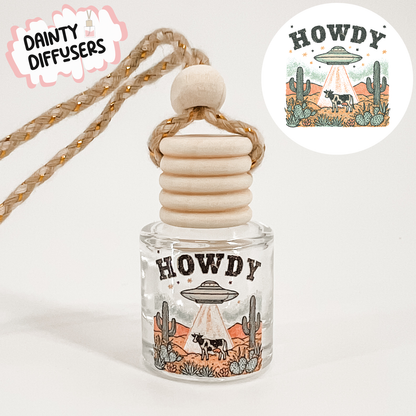 Howdy Aliens Car Freshener | Hanging Car Diffuser
