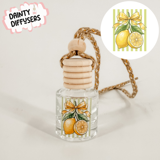 Striped Lemon Car Diffuser