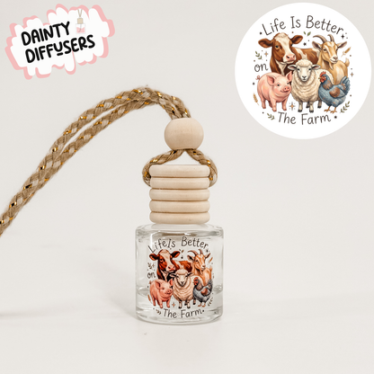 Life Is Better On The Farm Car Diffuser