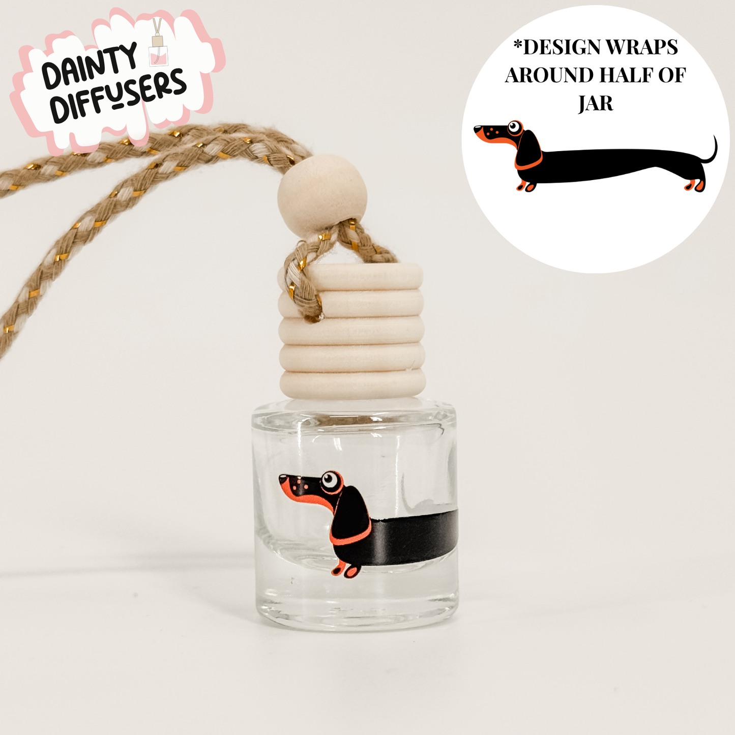 Looong Weenie Dog Car Diffuser