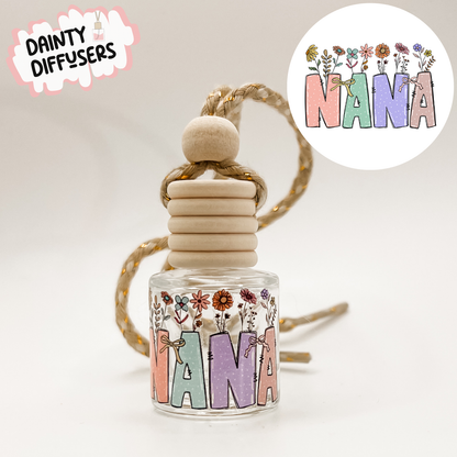 Nana W/ Flowers Car Diffuser