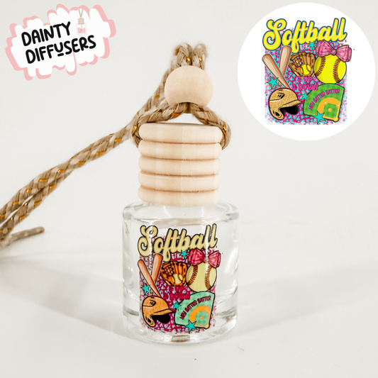 Softball Collage Car Diffuser