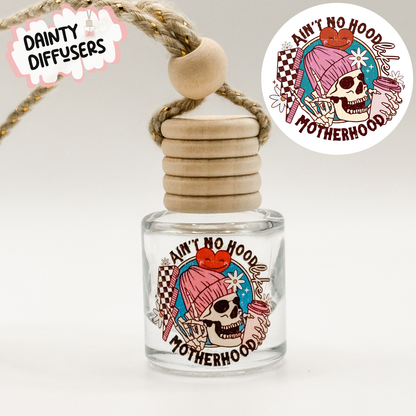 No Hood Like Motherhood {Skull W/ Beanie} Car Diffuser