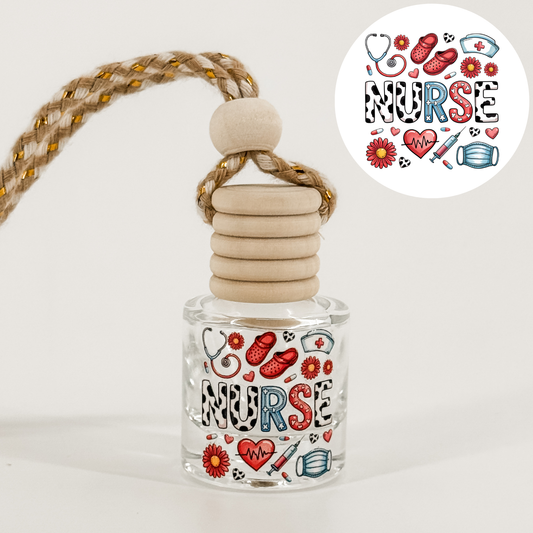 Nurse Collage Car Diffuser