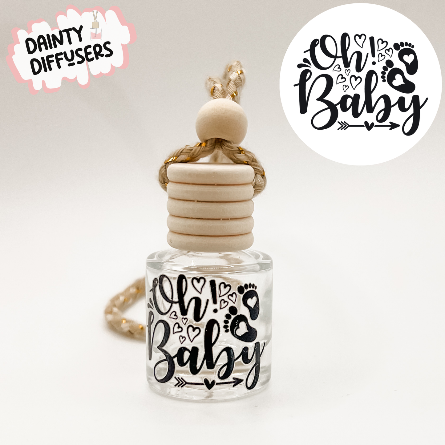Oh Baby {In Black} Car Diffuser