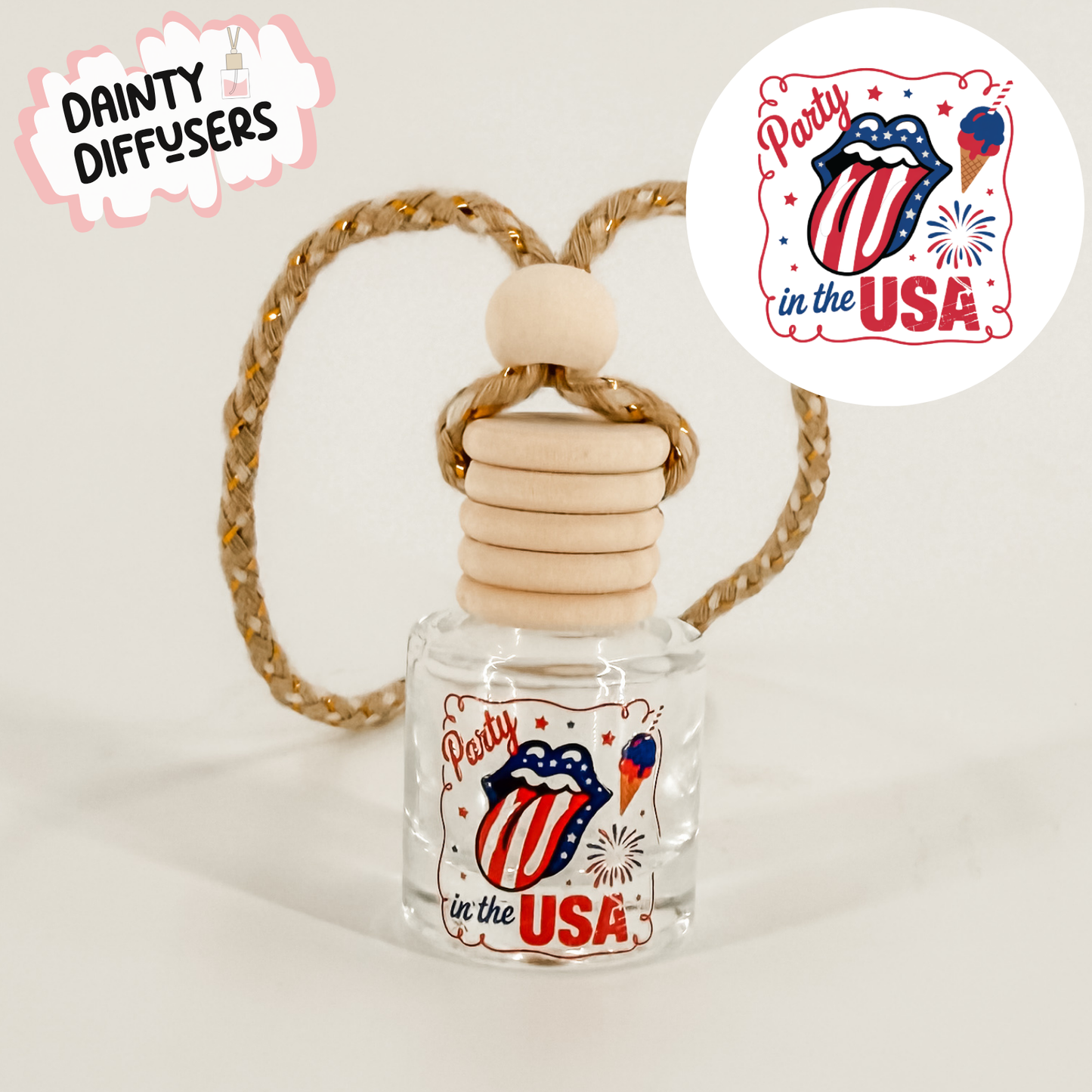 Party In The USA Patriotic Car Diffuser