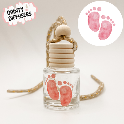 Pink Baby Feet Car Diffuser