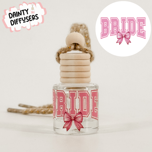 Pink Bride W/ Bow Car Diffuser