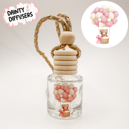 Pink Hot Air Balloon Car Diffuser