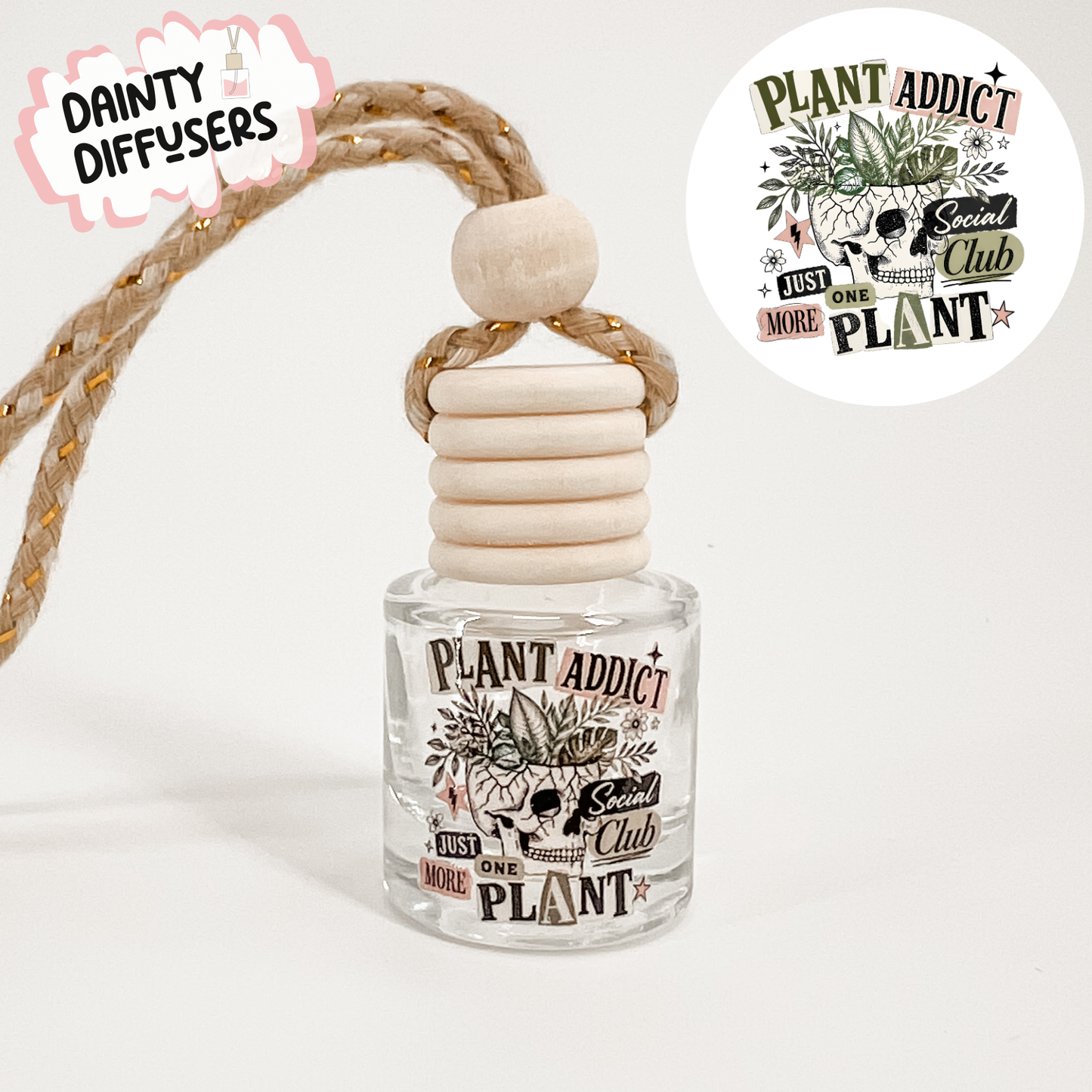 Plant Addict Car Freshener | Hanging Car Diffuser