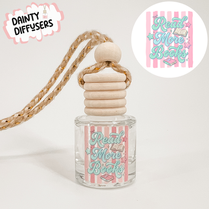 Read More Books (Pink Stripes) Car Diffuser