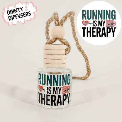 Running Is My Therapy Car Diffuser
