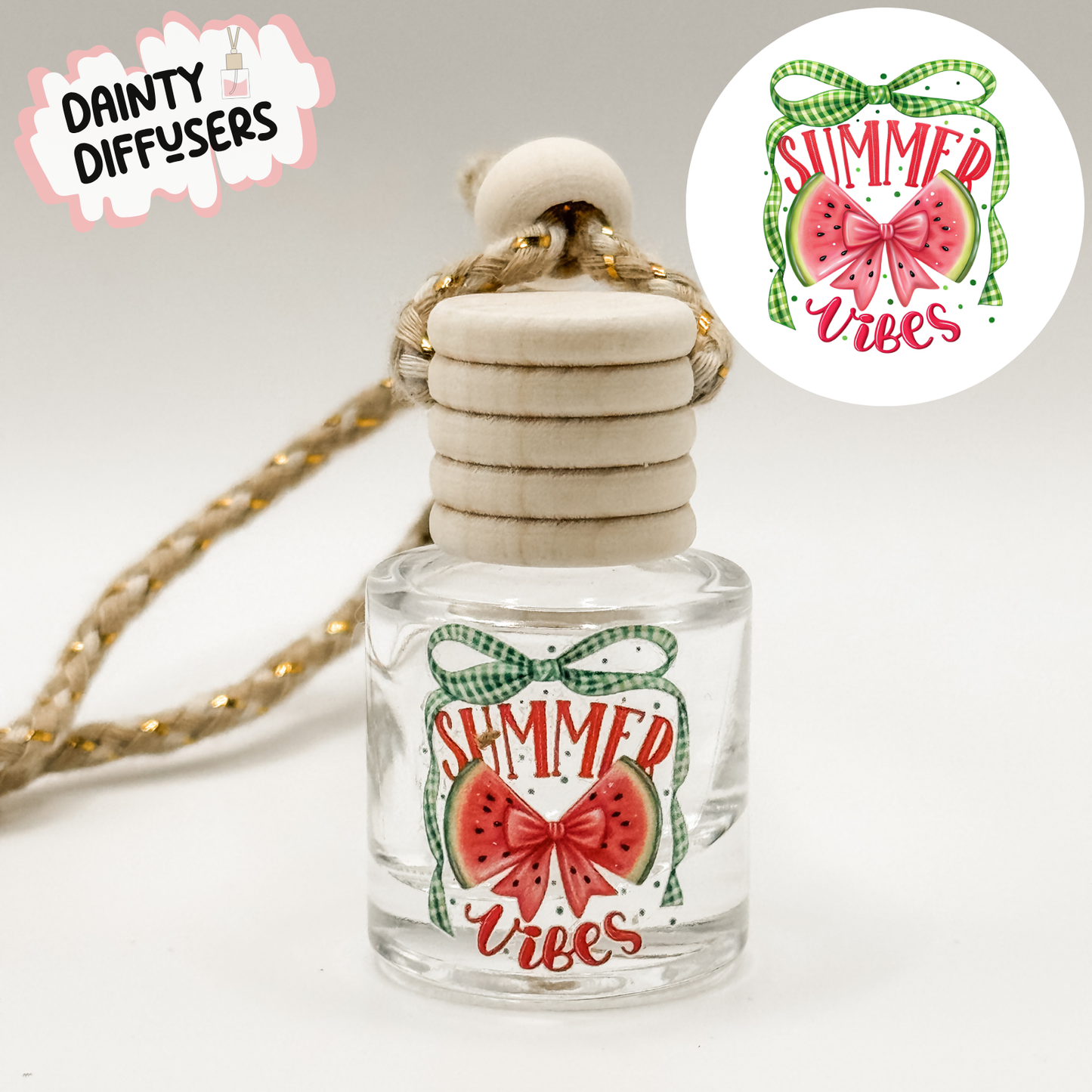 Summer Watermelon Vibes Car Diffuser