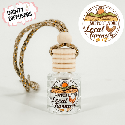 Support Your Local Farmers Car Diffuser