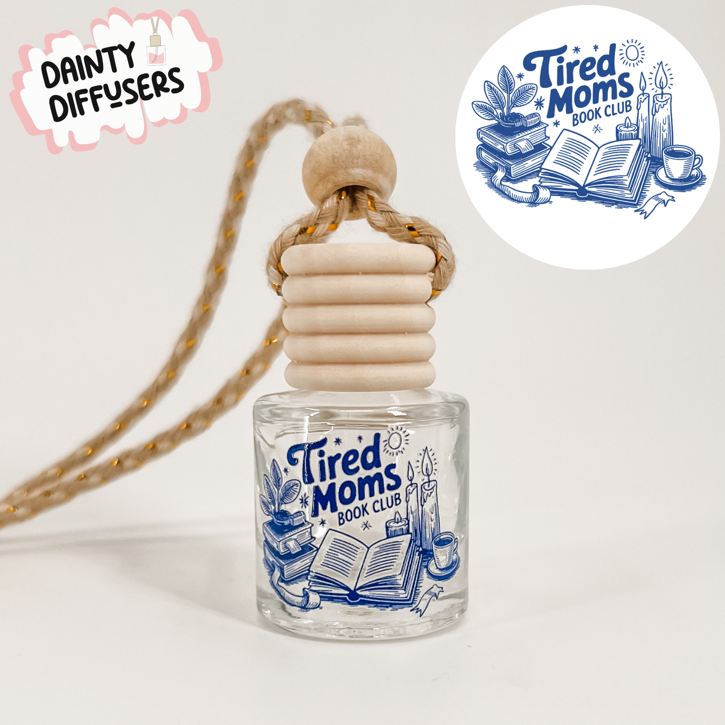 Tired Mom's Book Club Car Diffuser