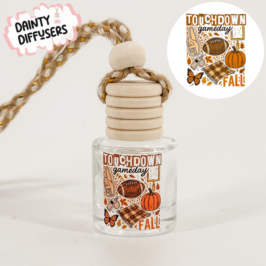 Touchdown Game Day Fall Car Freshener | Hanging Car Diffuser